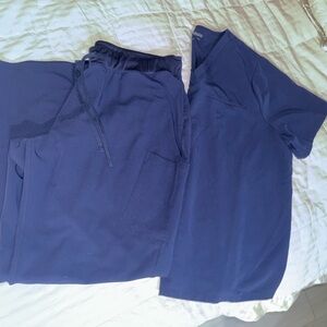 Navy Mandala Scrub Set